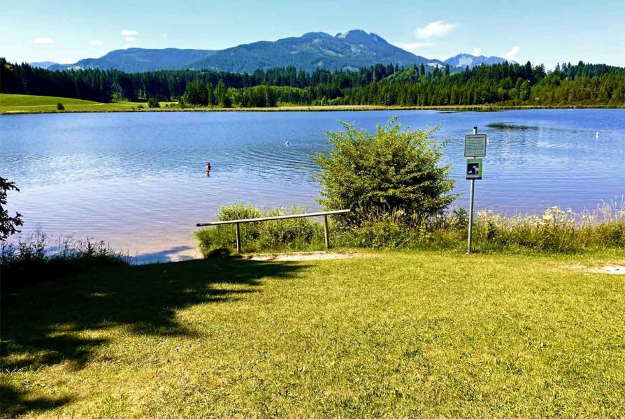 Der Attlesee perfekt zum Baden und erfrischen